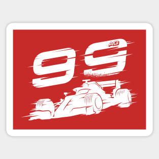 We Race On! 99 [White] Sticker